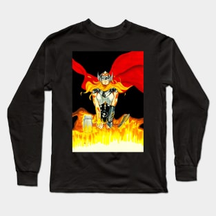 thunder goddess in fire Long Sleeve T-Shirt